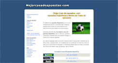 Desktop Screenshot of mejorcasadeapuestas.com